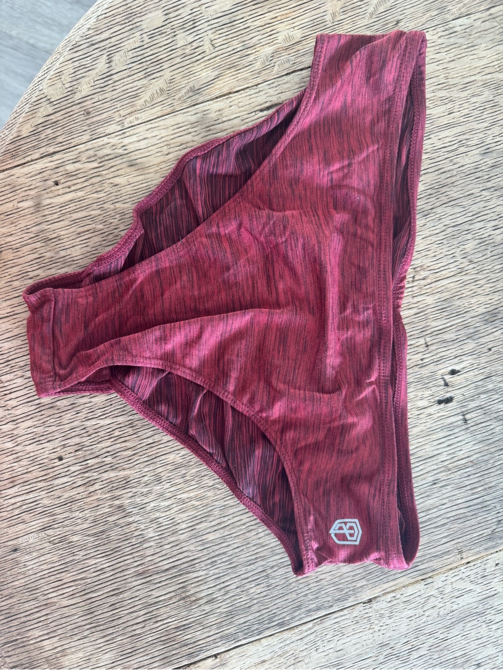 Born Primitive Maroon Heathered Bikini Panty